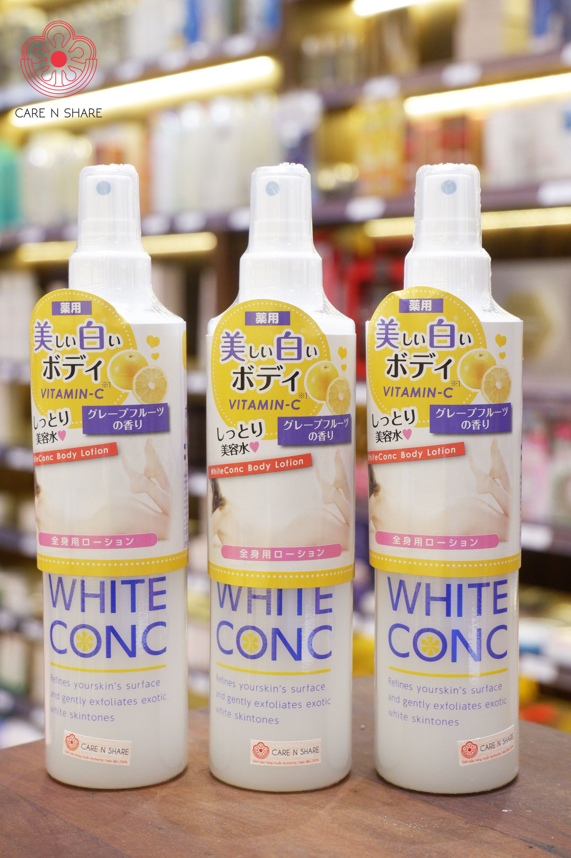WHITE CONC Lotion xịt dưỡng trắng da